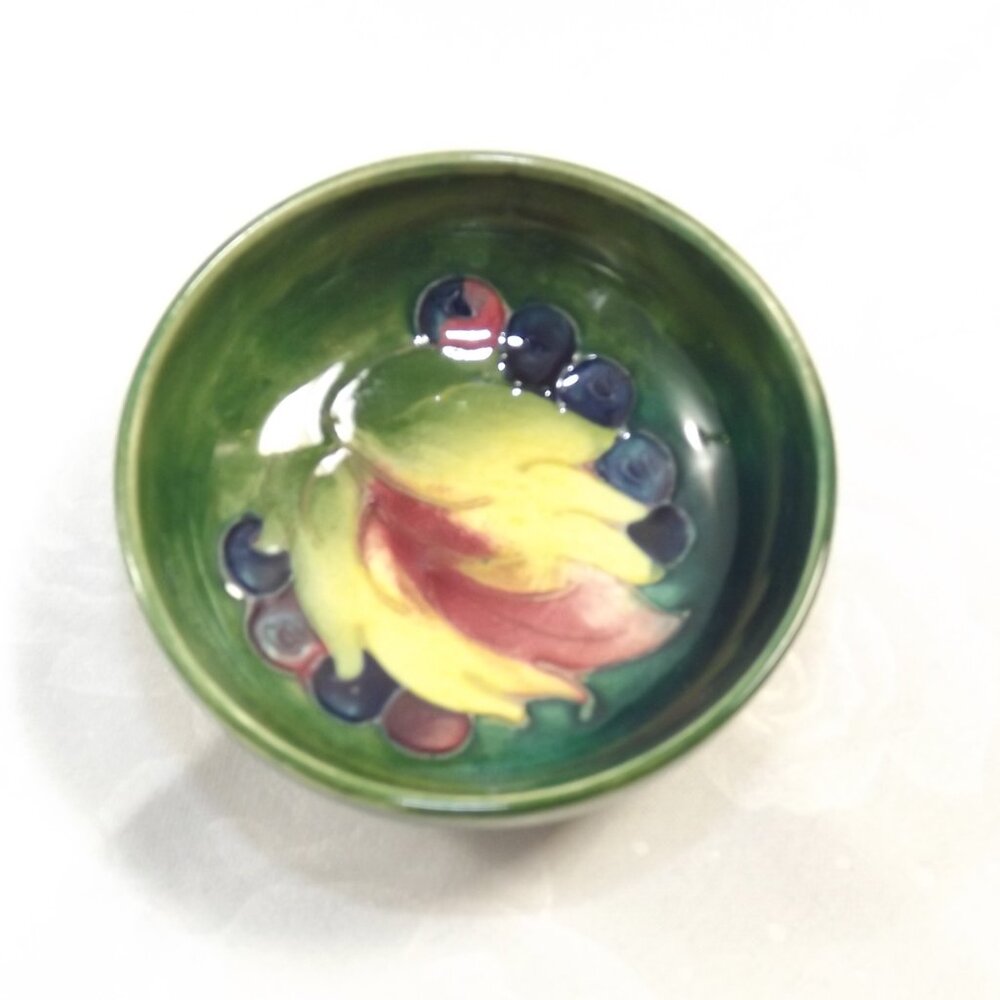 Vintage Moorcroft Pottery Floral Pin Dish